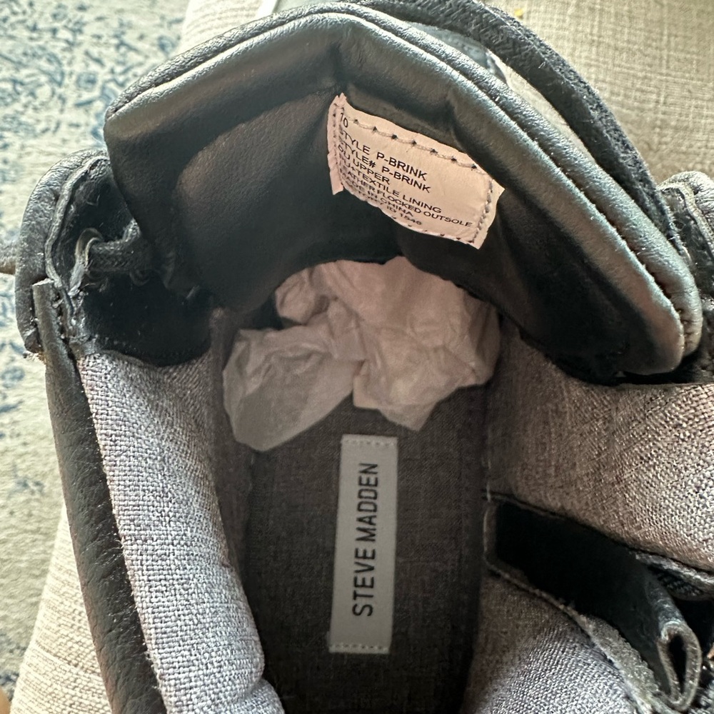 Steve Madden Black High-Top Sneakers - Picture 14 of 14